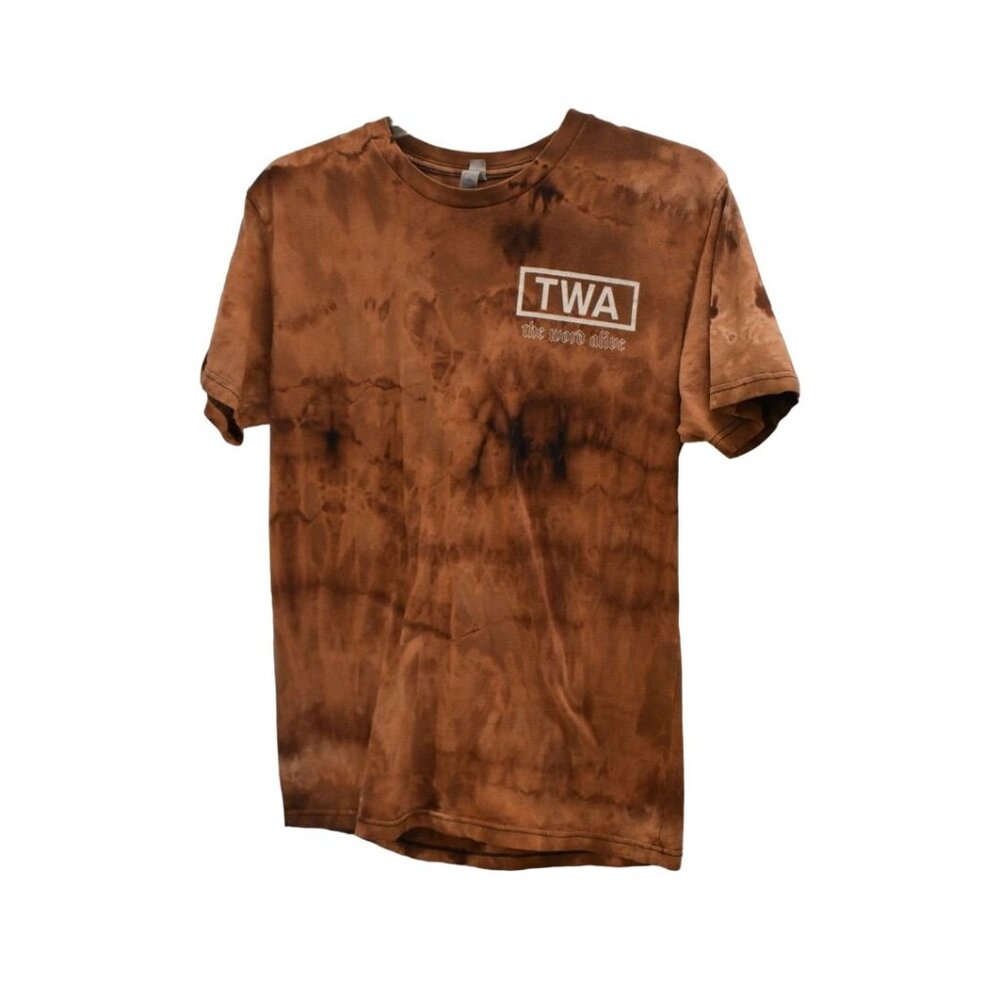 TWA The World Alive Concert T-shirt Custom Bleach Dye Size L